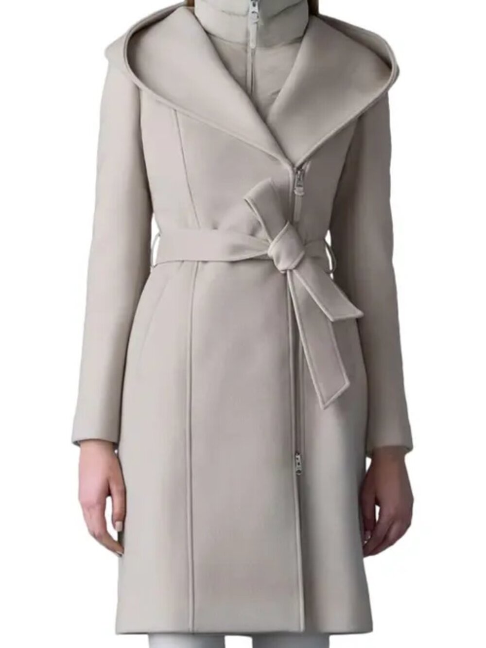 MACKAGE SHIA-SLB 2-in-1 Double-face Wool Coat With Removable Down Bib 'Trench'